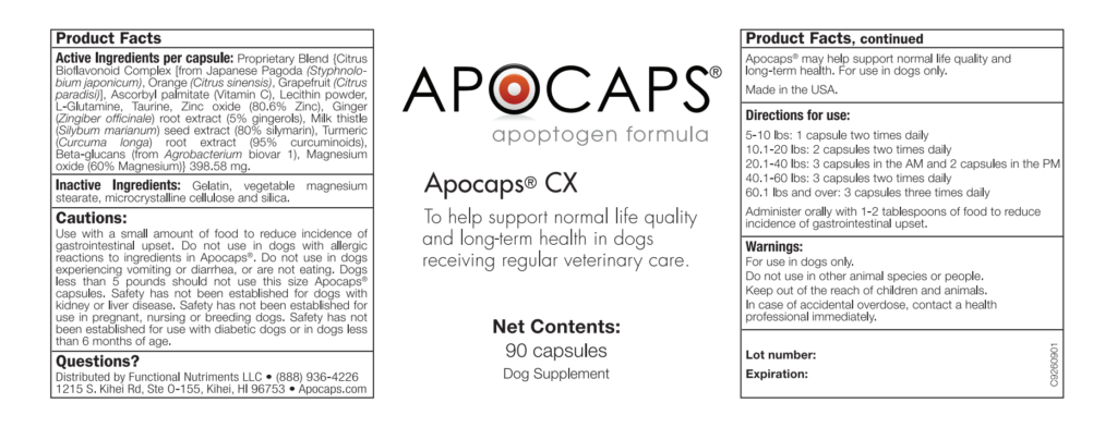 Apocaps CX Label